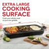 Everyday Nonstick Electric Griddle for Pancakes Burgers, Quesadillas, Eggs & Other on the Go Breakfast, Lunch & Snacks with Drip Tray + Included Recip